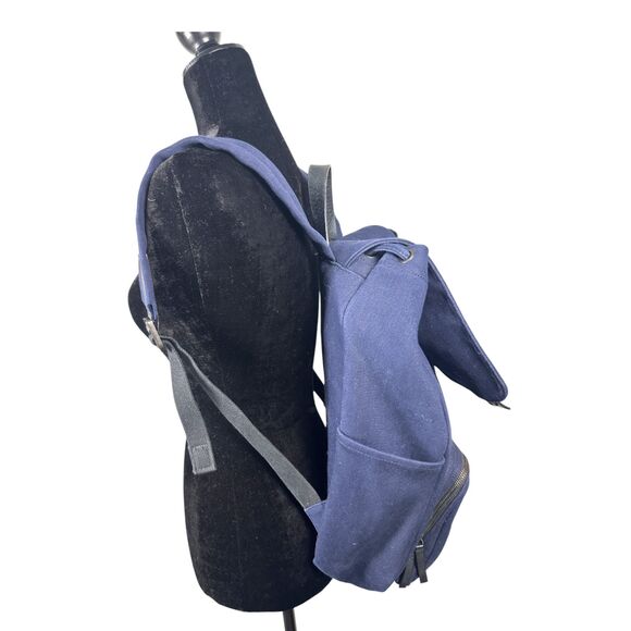 Everlane Backpack Blue Canvas The Modern Snap Travel Bag main image 6